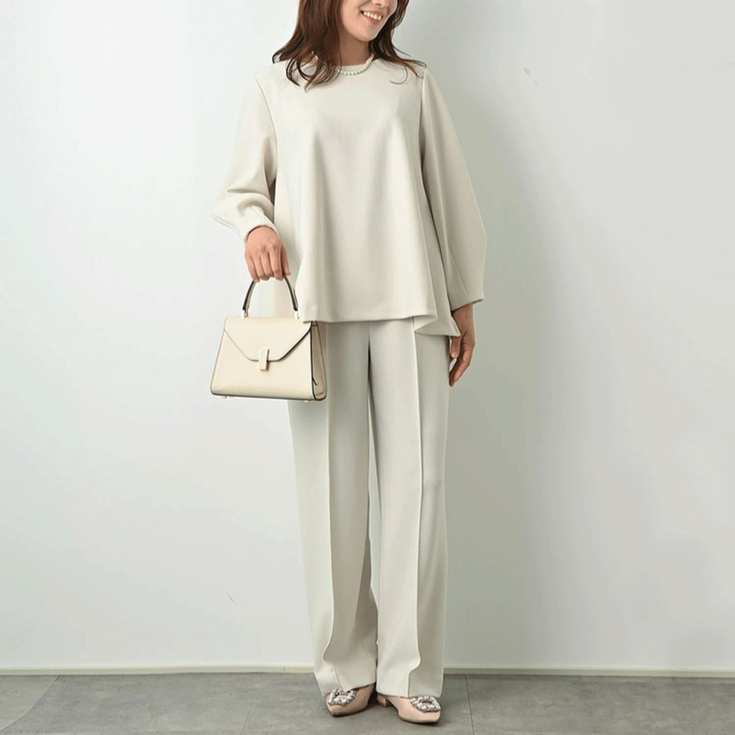 【Insta Live】Brown＆Street  センタータックストレートパンツ - 画像12