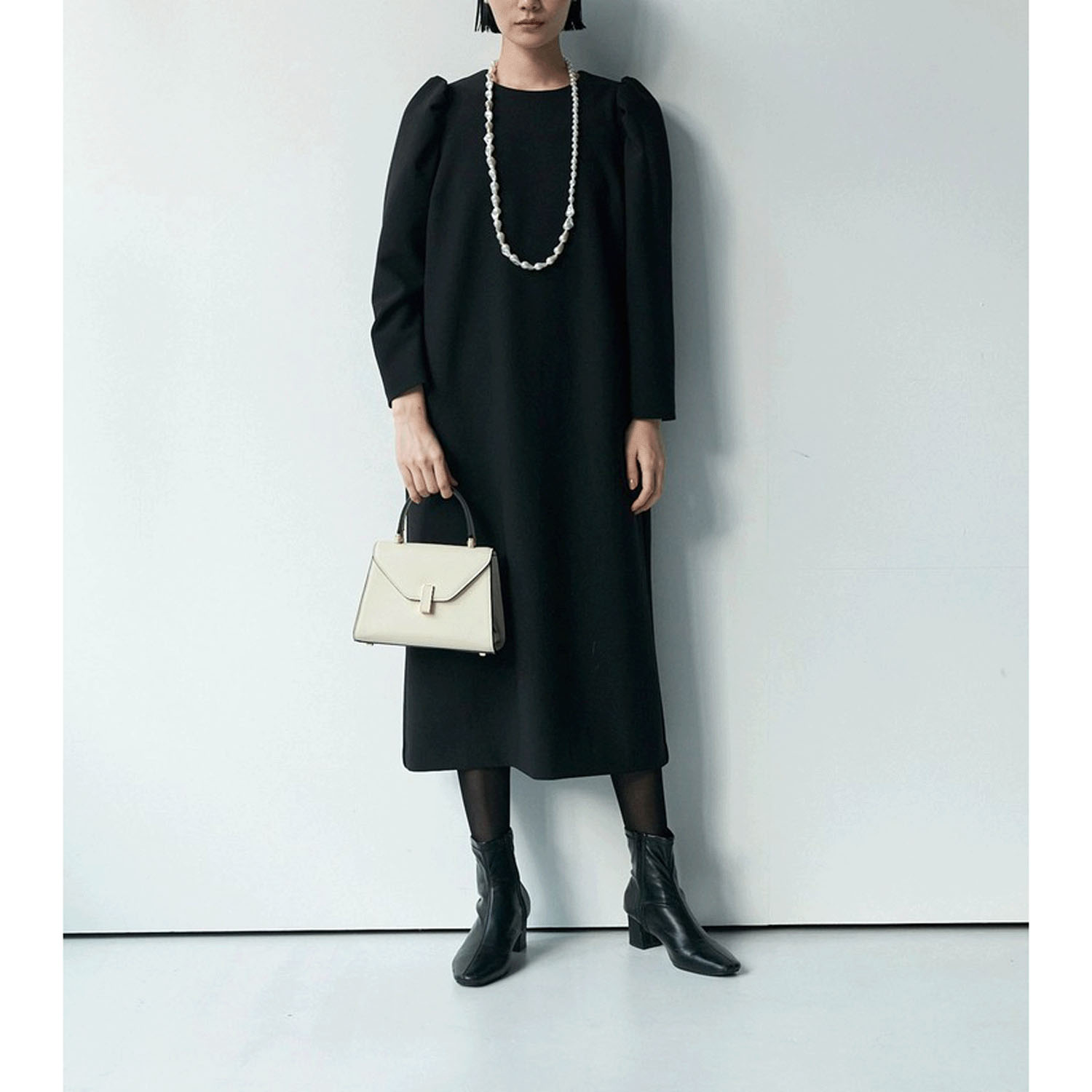 【Insta Live】Brown＆Street パフスリーブワンピース - 画像5