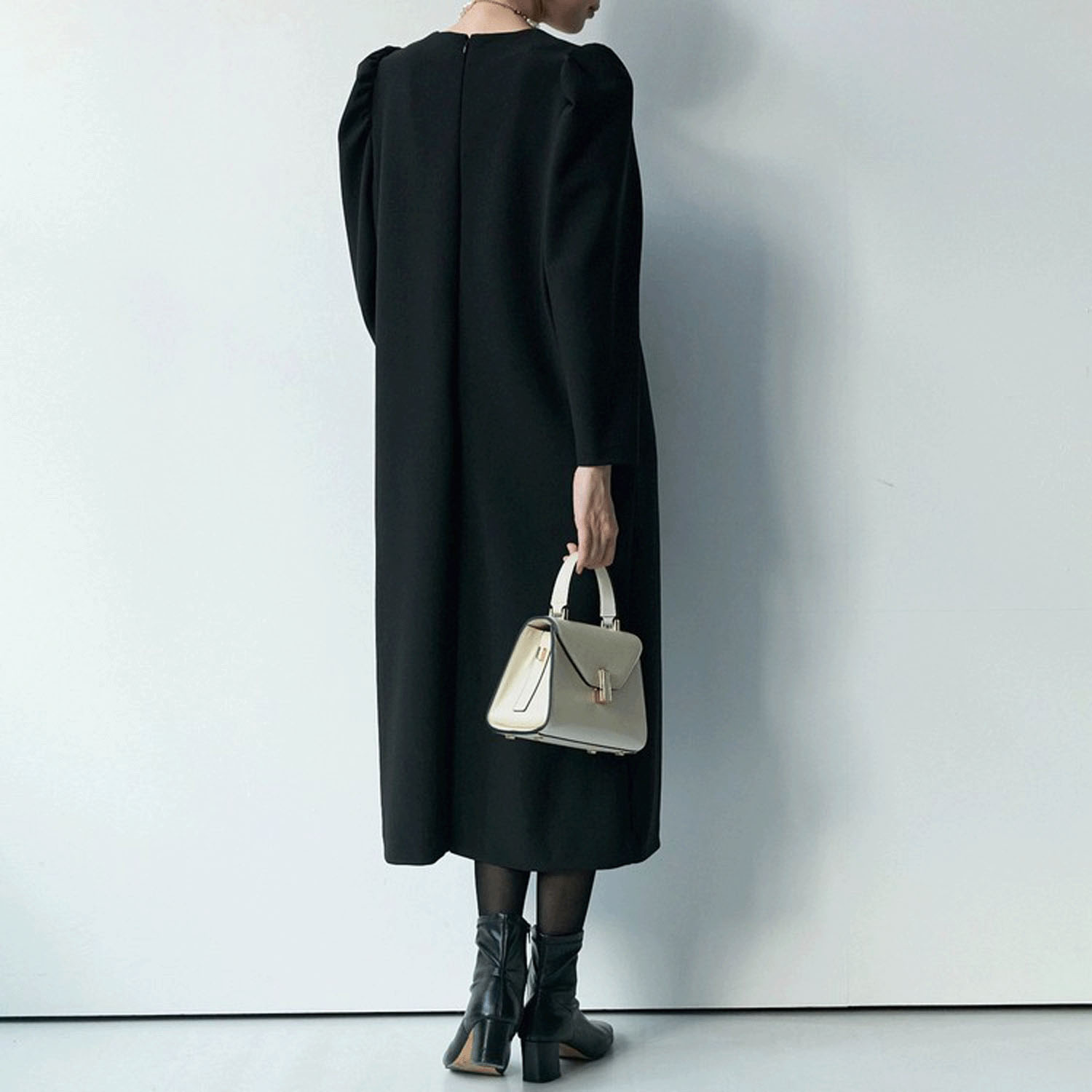 【Insta Live】Brown＆Street パフスリーブワンピース - 画像7