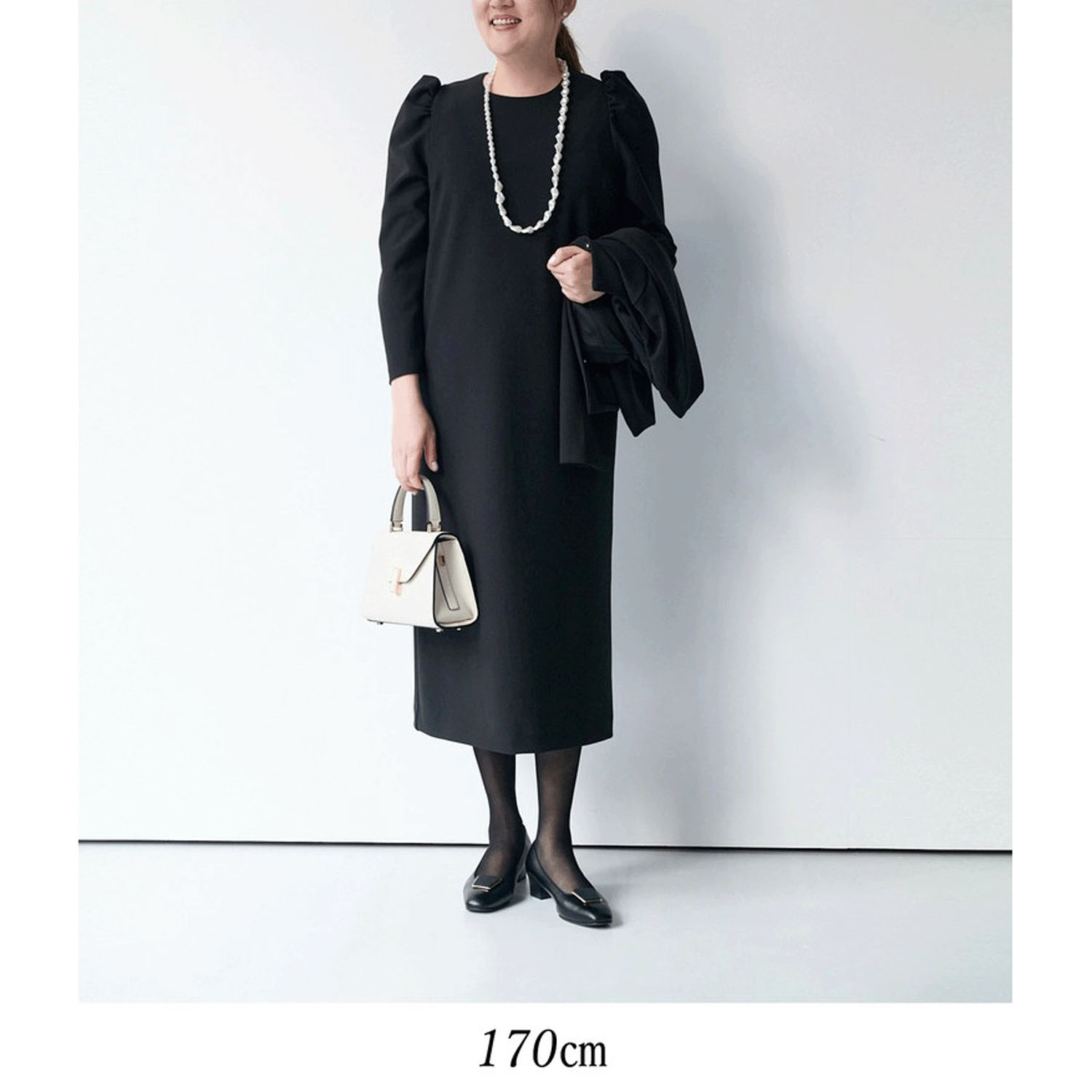 【Insta Live】Brown＆Street パフスリーブワンピース - 画像8