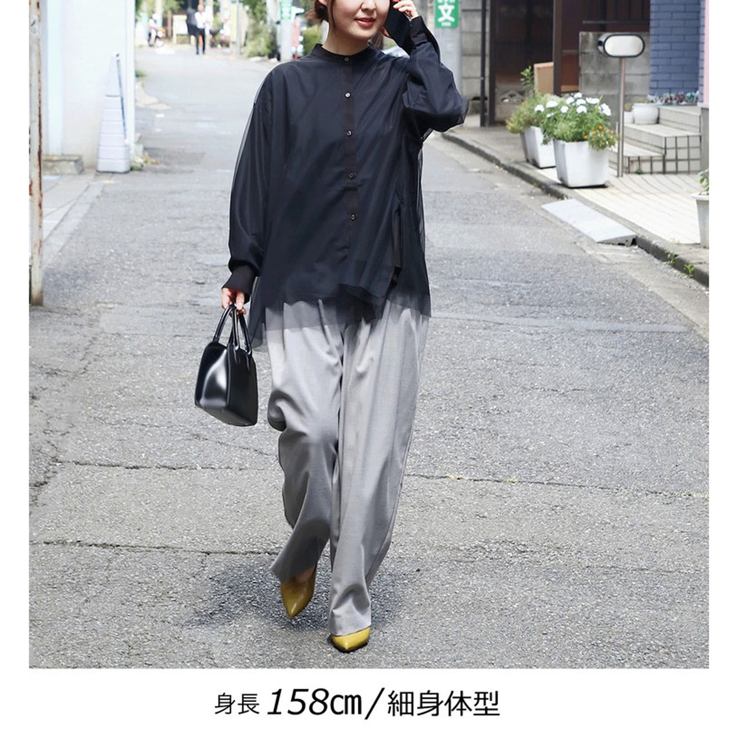 【Insta Live】Brown＆Street チュールレイヤードシャツブラウス - 画像21