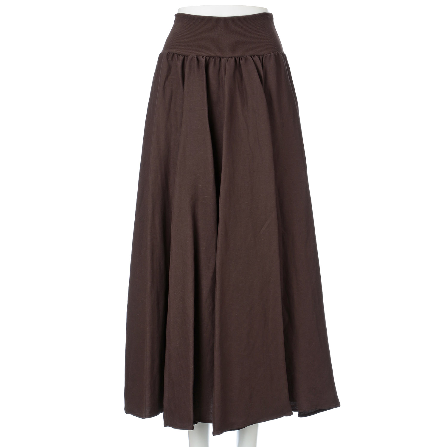 MONiLE 麻レーヨンロングスカート - 画像1