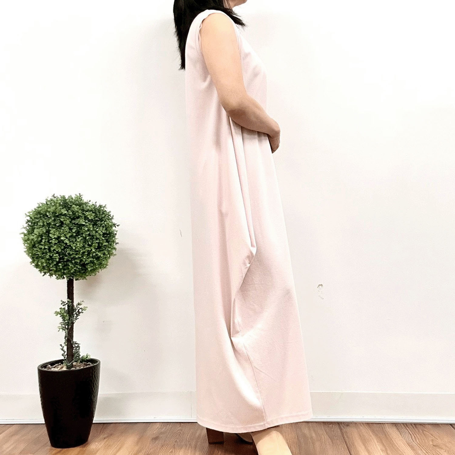 MONiLE サイドドレープカットワンピース - 画像5