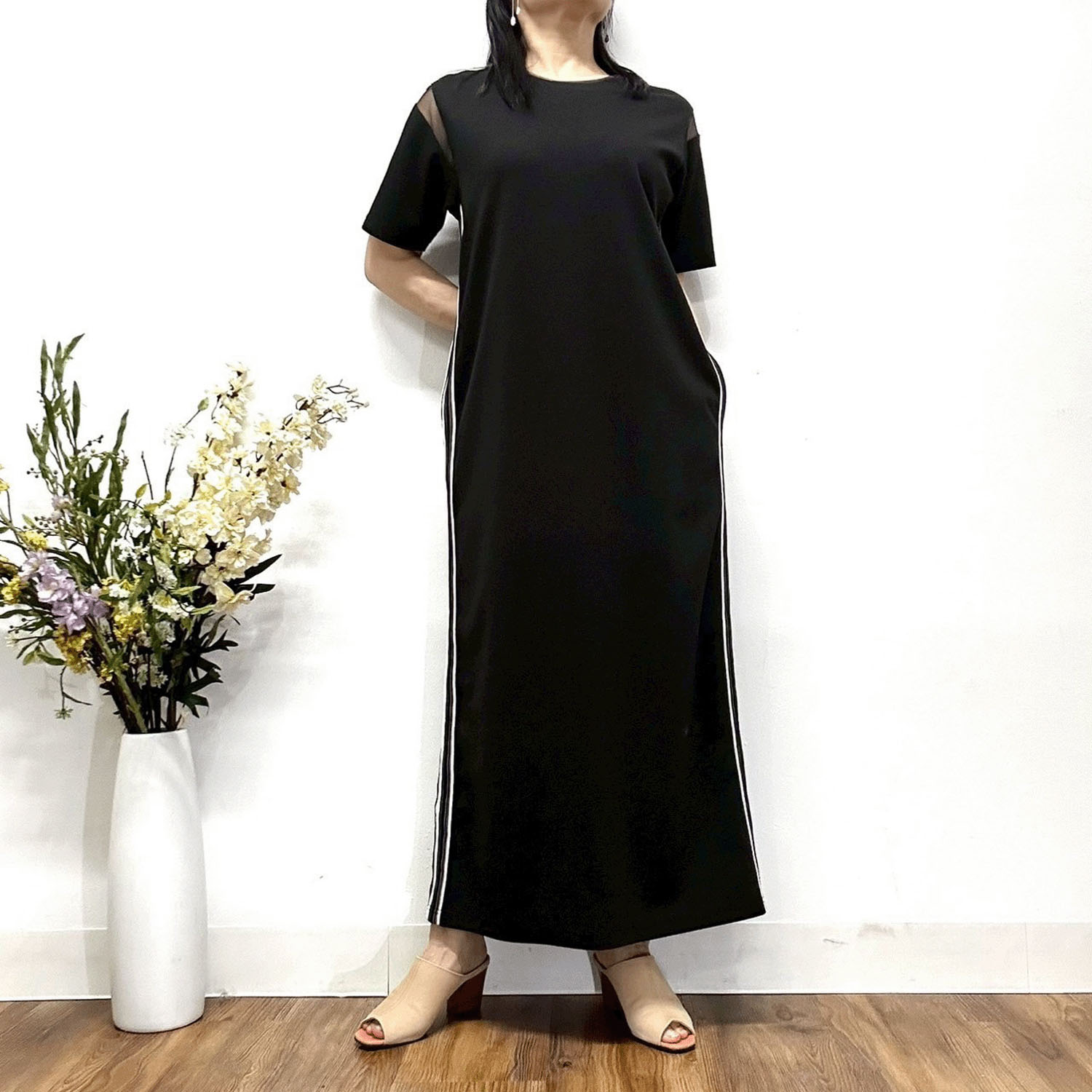 MONiLE サイドライン入りワンピース - 画像5