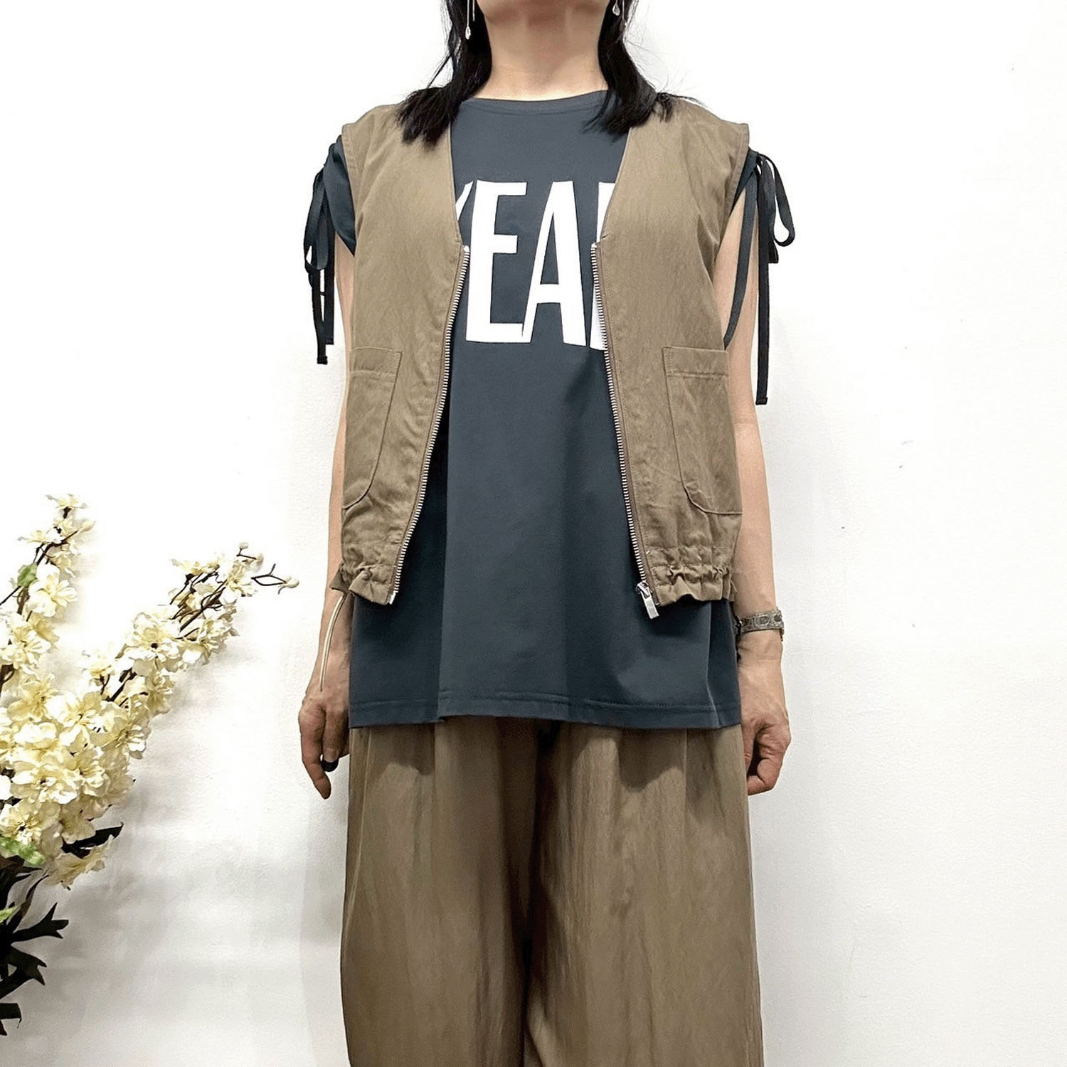 MONiLE ジップベスト - 画像3