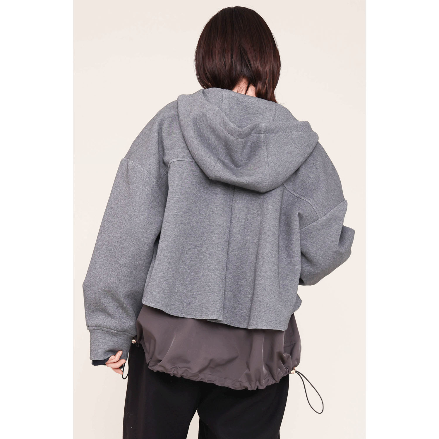 【Insta Live】trois ダンボールフーディーブルゾン - 画像4