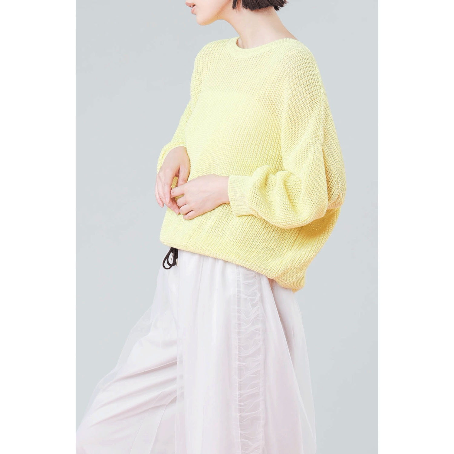 【Insta Live】trois 2WAYクルーネックプルオーバー - 画像14