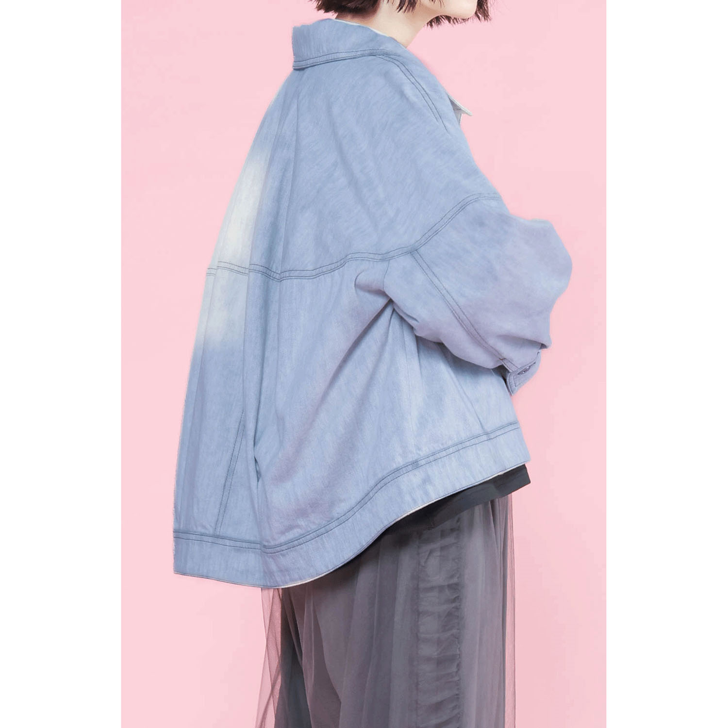 trois デニムジャケット - 画像3