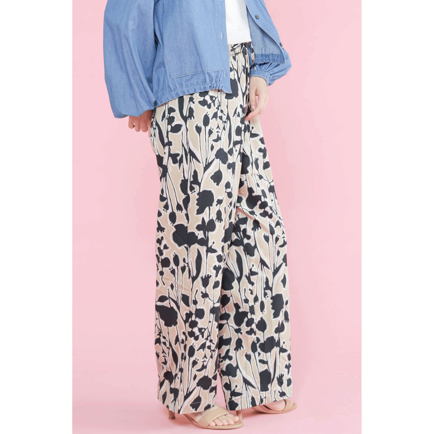 trois フラワープリントパンツ - 画像3