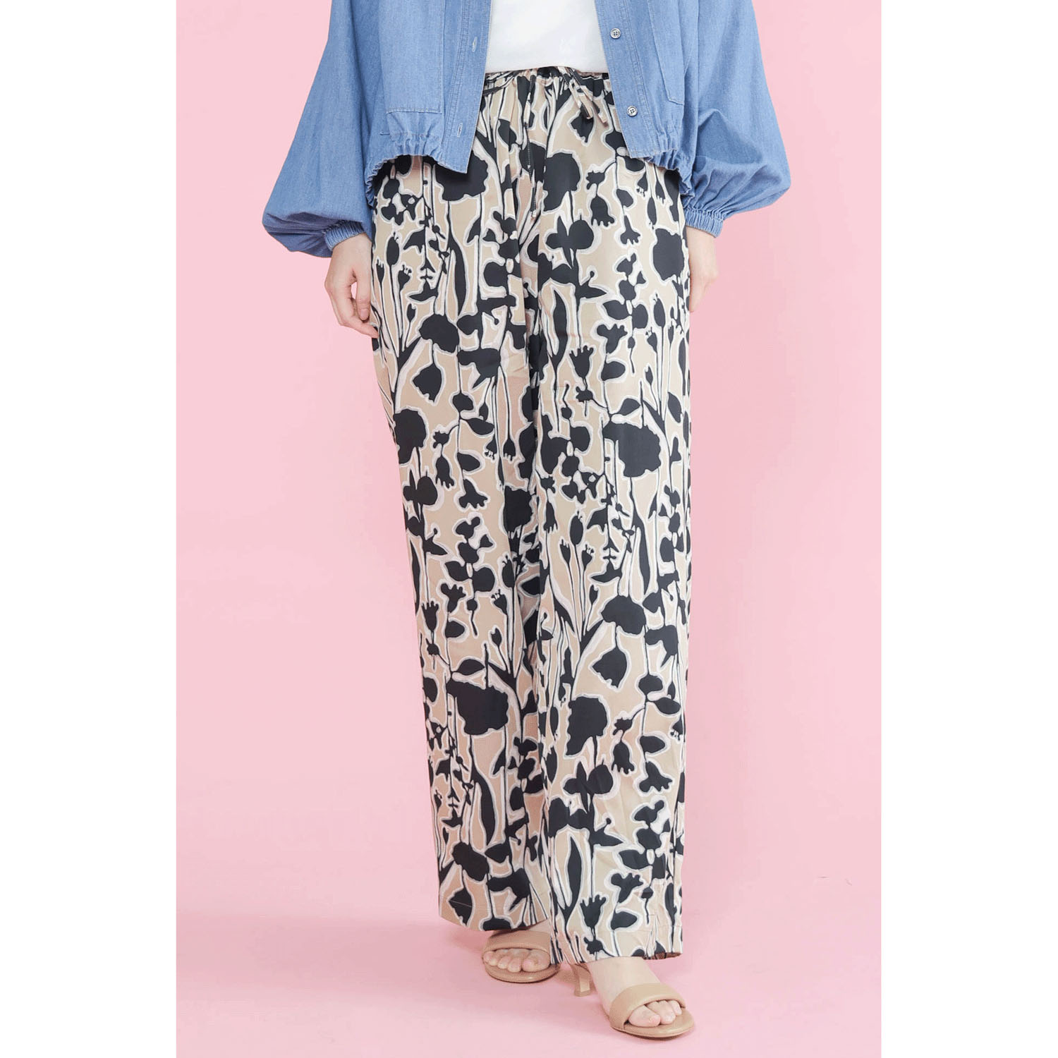 trois フラワープリントパンツ - 画像1