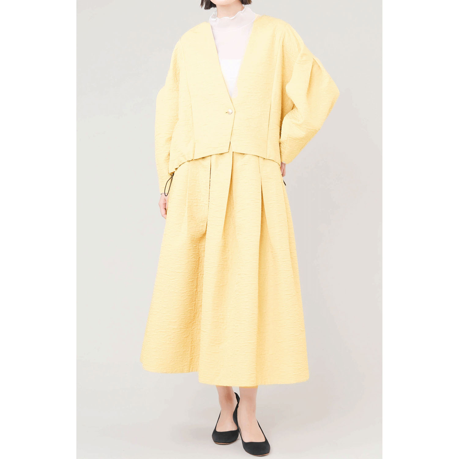 trois ふくれジャカードボリュームスカート - 画像12