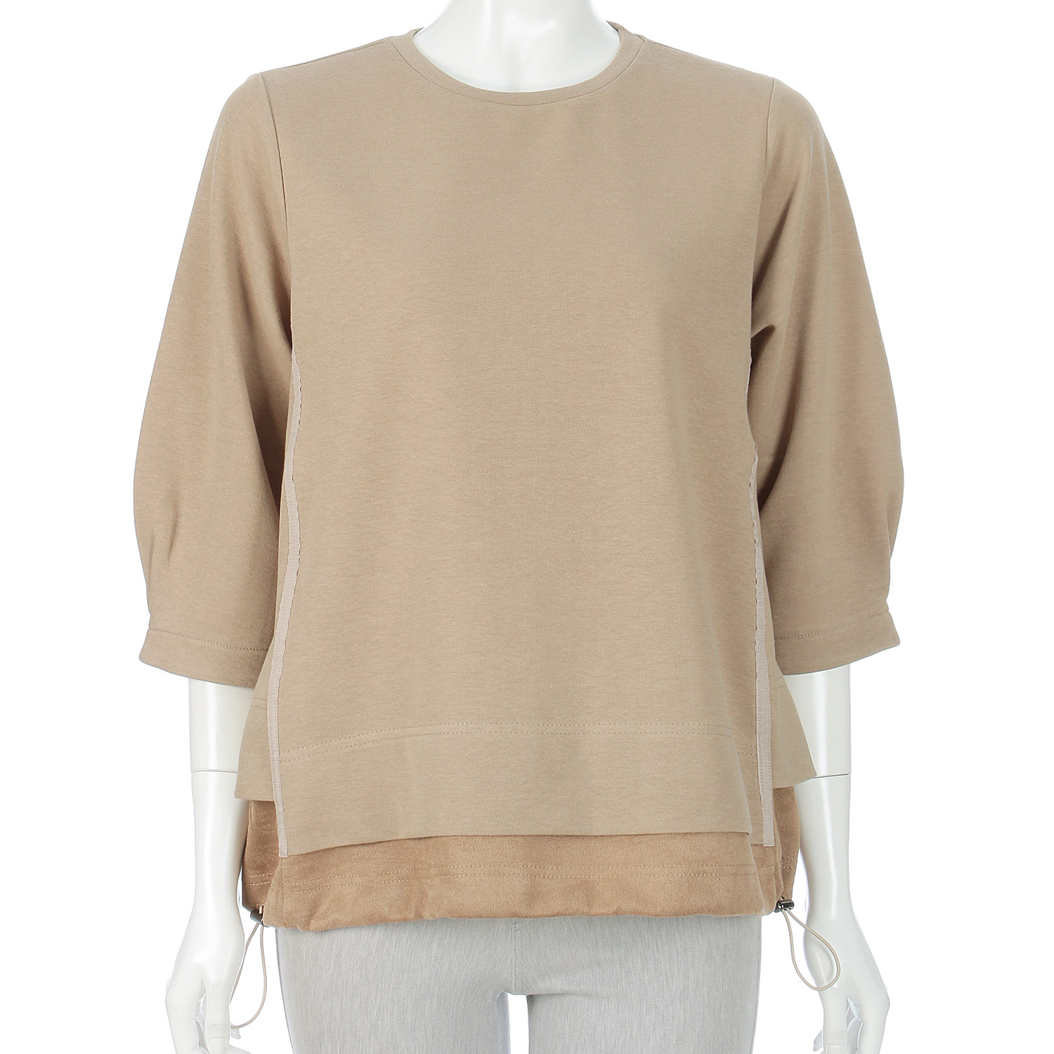 TCダンボール×スウェード切替プルオーバー - 画像3