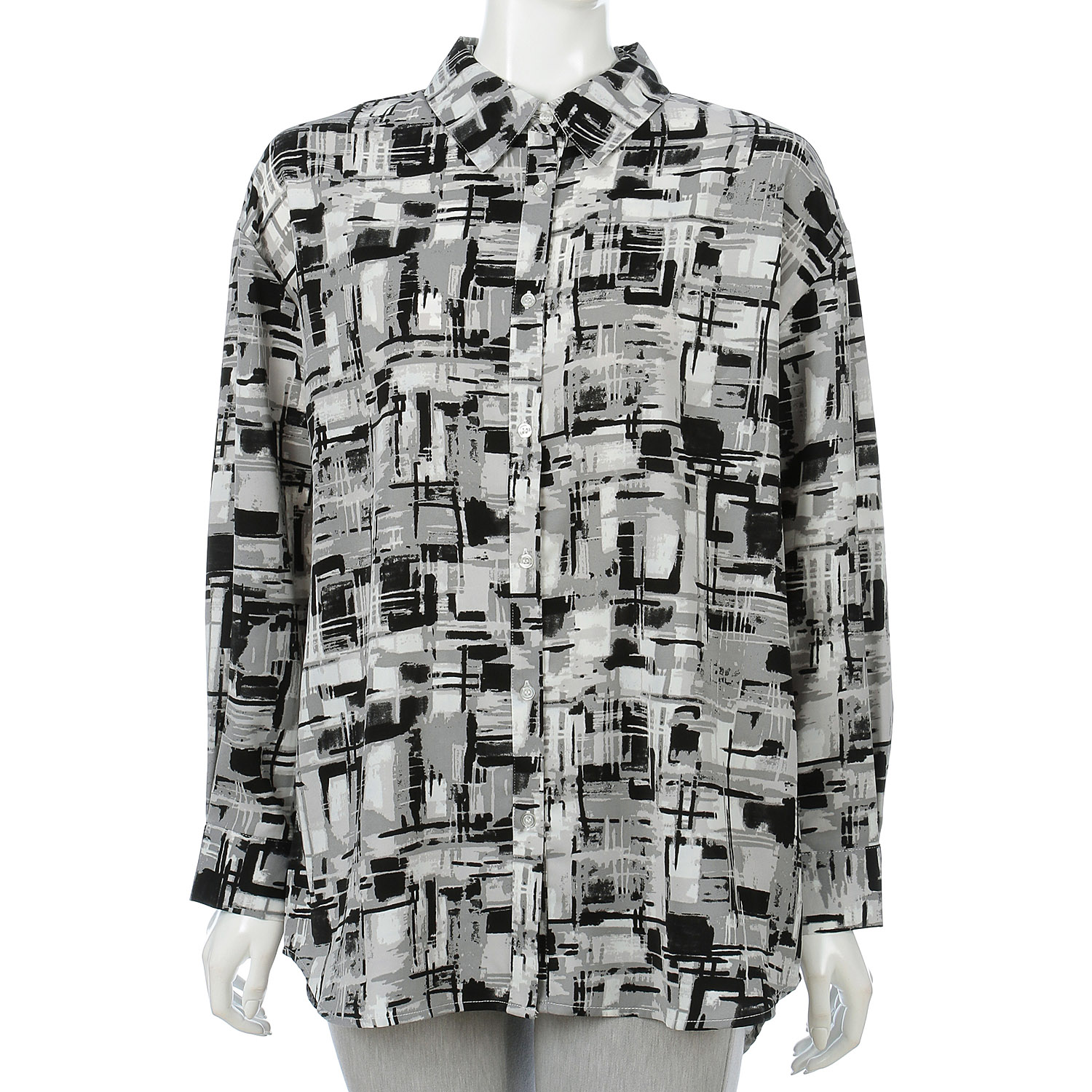 アート柄ビッグシャツ - 画像1