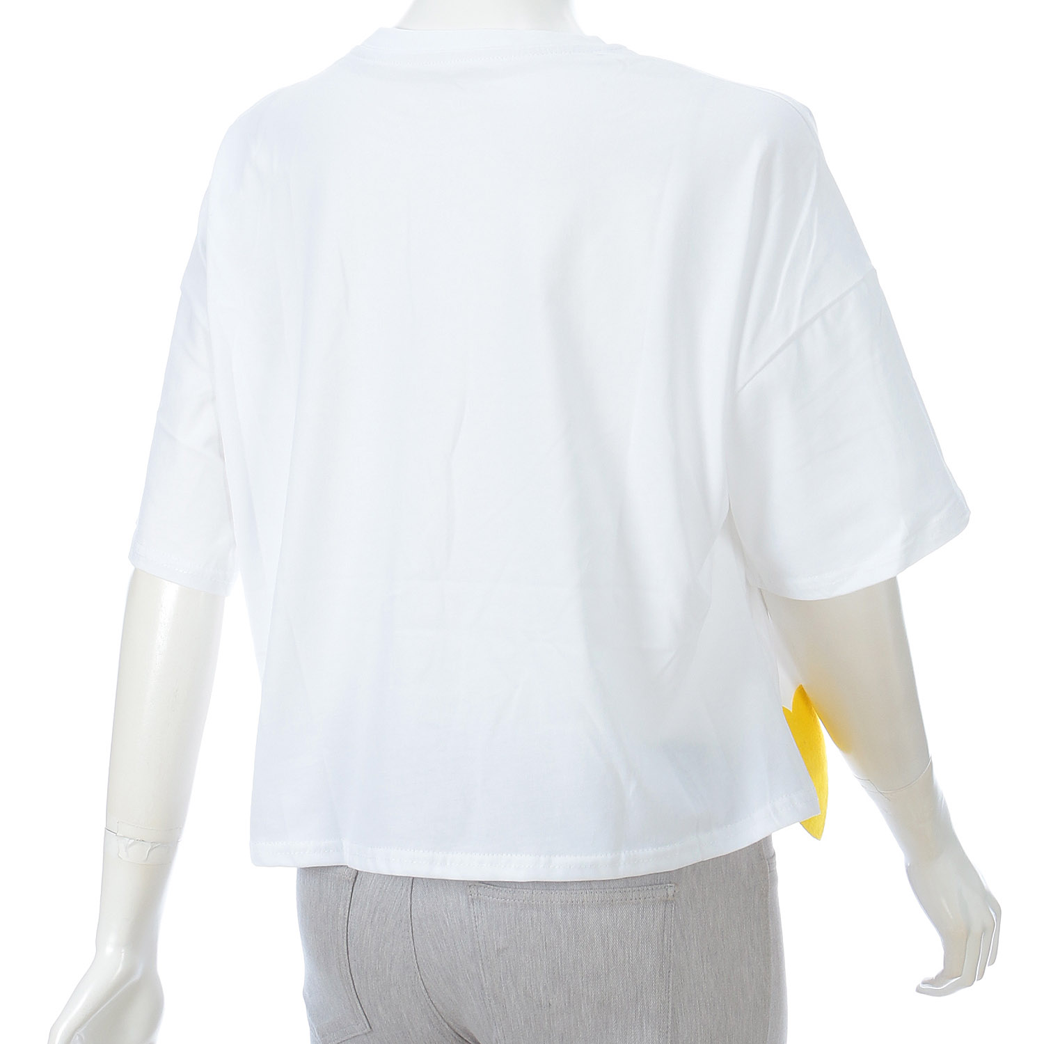 ハートアップリケ刺繍Tシャツ - 画像5