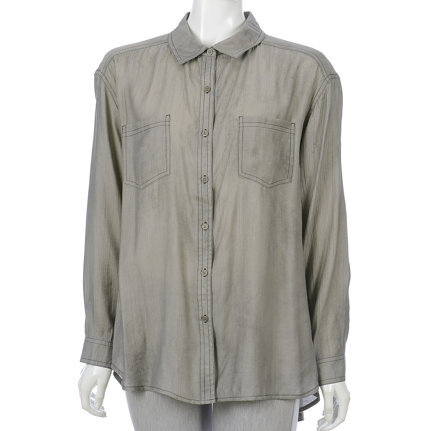 セミシアーデニム風シャツ - 画像3