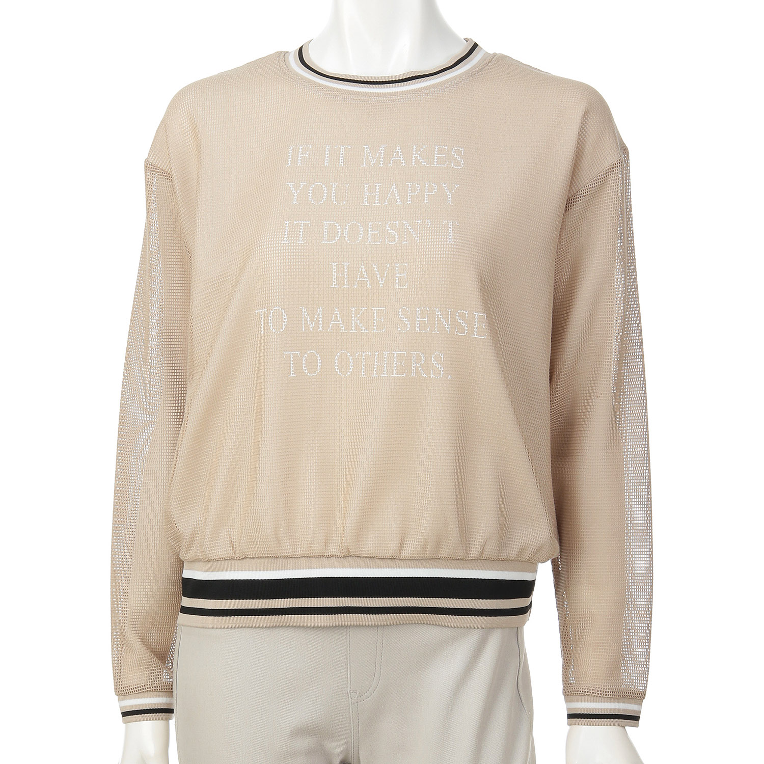 メッシュプリントプルオーバー - 画像1