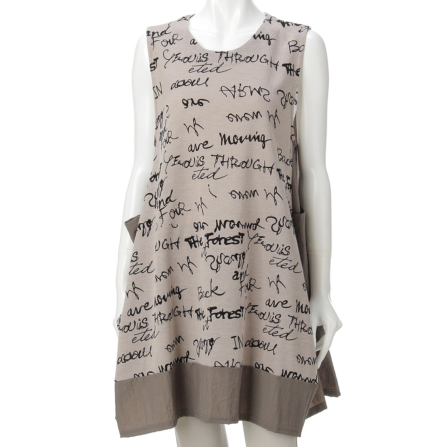 フロッキープリント切替チュニックベスト - 画像3