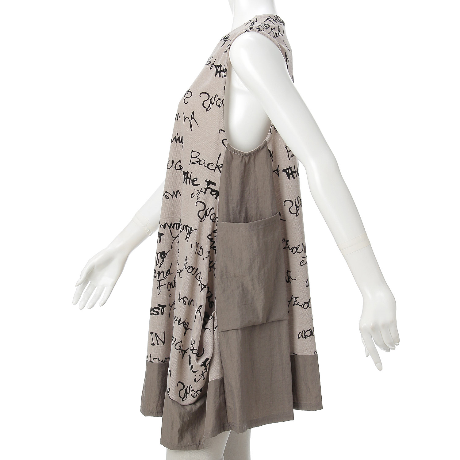 フロッキープリント切替チュニックベスト - 画像4