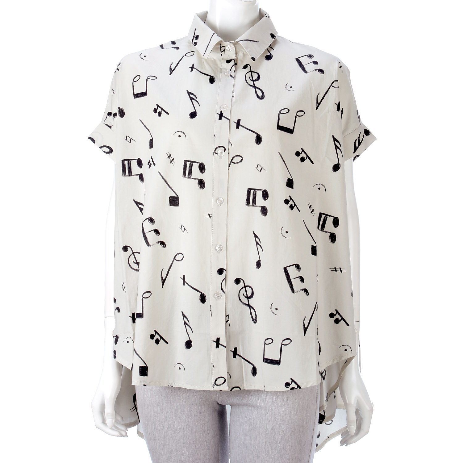 音符ブラウスシャツ - 画像1