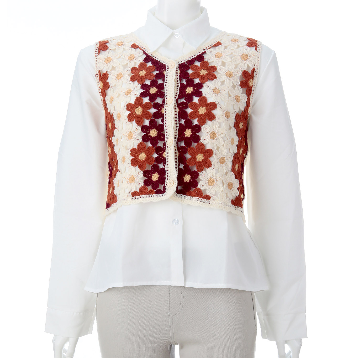 レースアンサンブルブラウス - 画像4