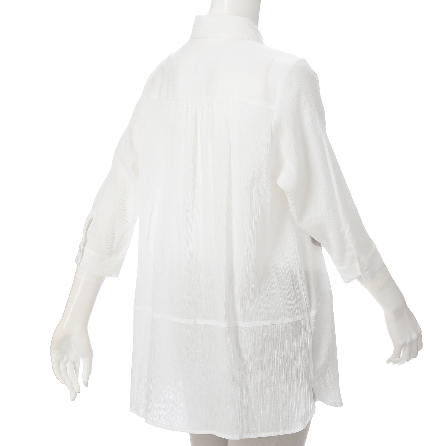 ドットモチーフロングブラウス - 画像3