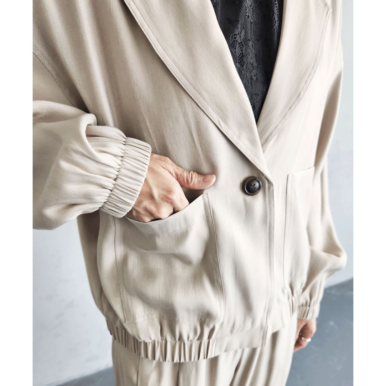 epidemique シャイニーツイルジャケット - 画像10