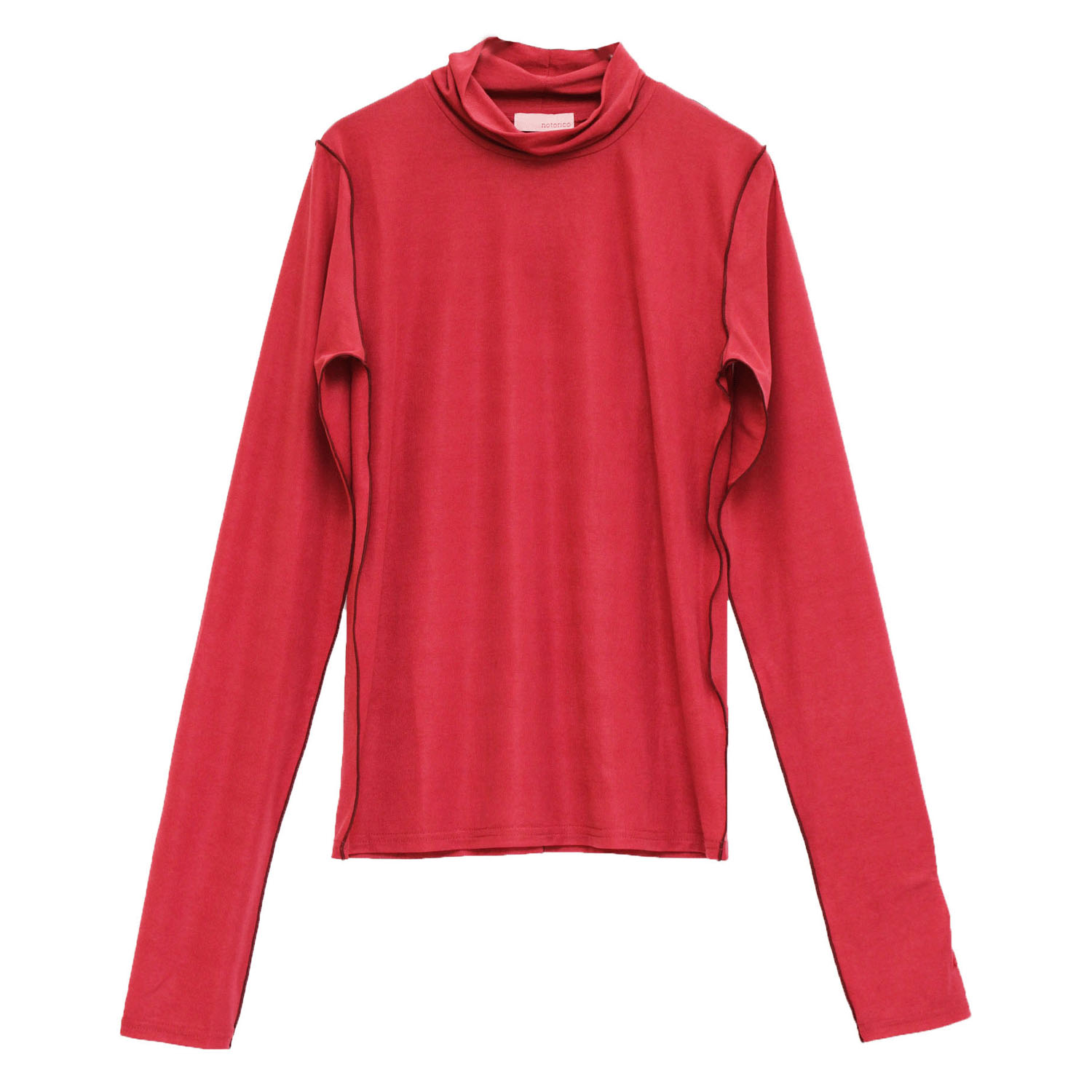 【新ブランド】notorico シースルー配色メローハイネック - 画像8