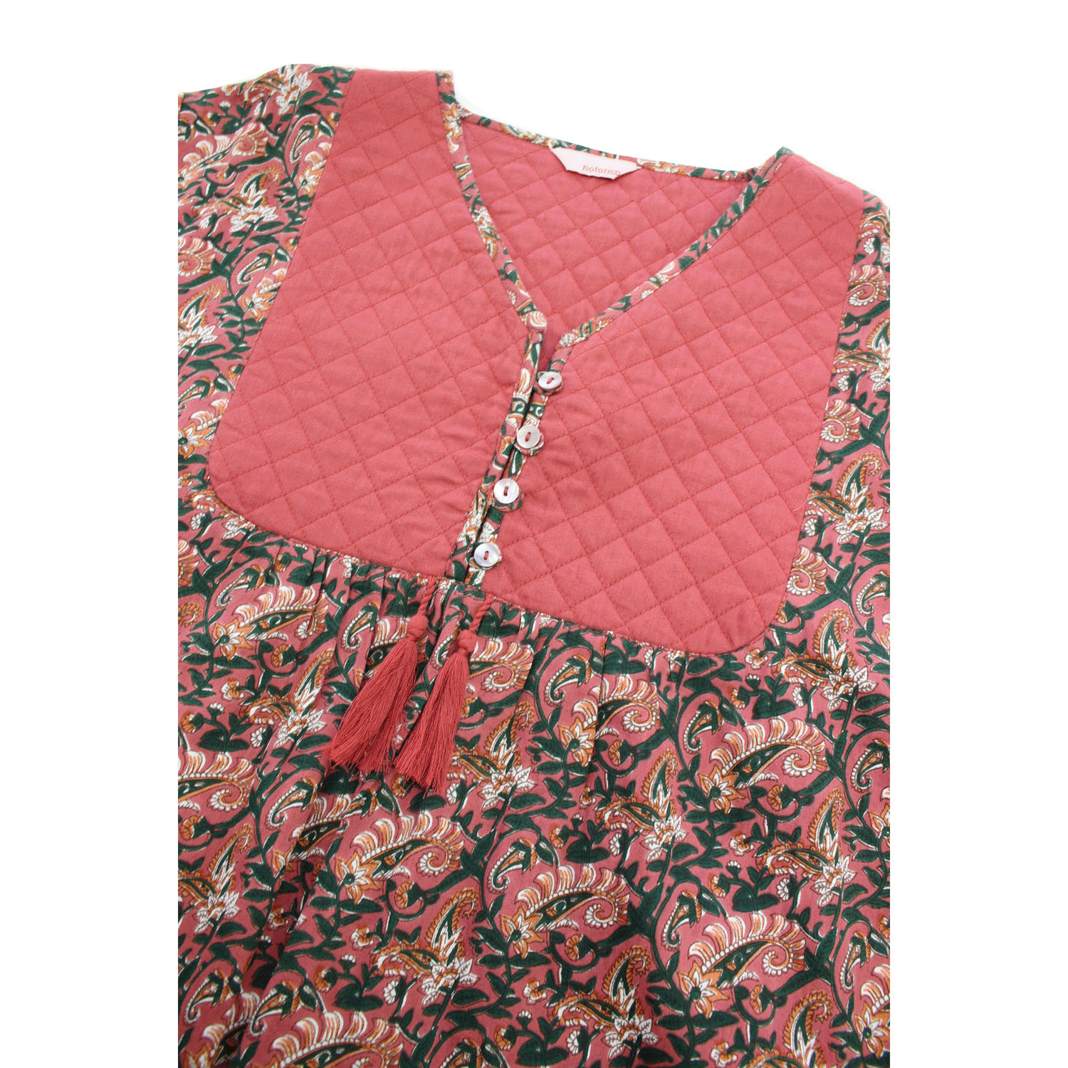 【新ブランド】notorico キルトヨークプルオーバー - 画像7