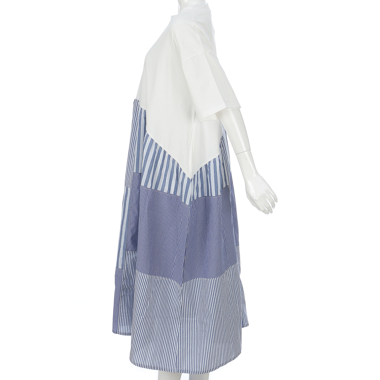 LUPILIEN ストライプ切替ワンピース - 画像8
