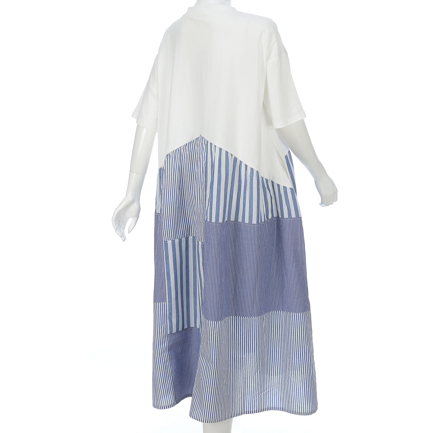 LUPILIEN ストライプ切替ワンピース - 画像9