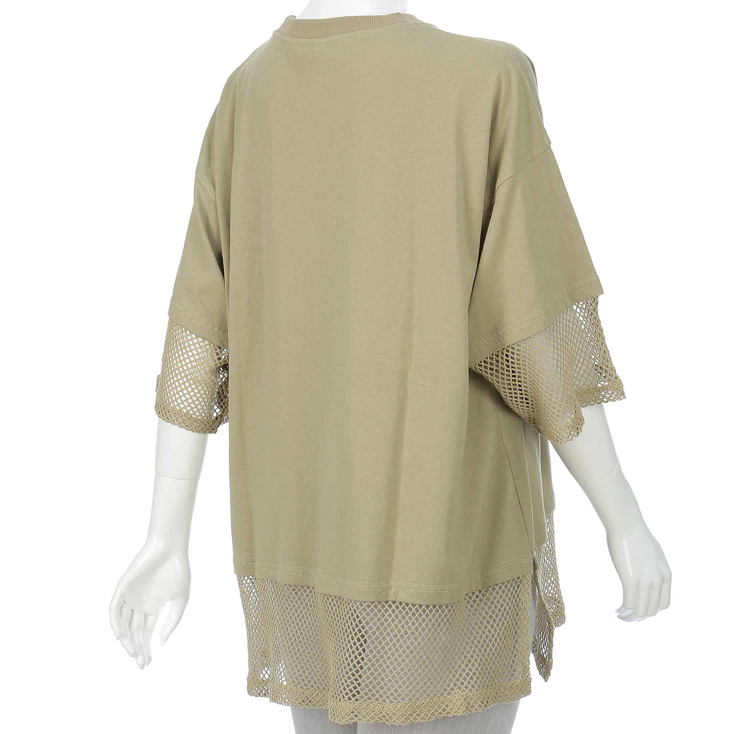 LUPILIEN メッシュ天竺レイヤードプルオーバー - 画像11