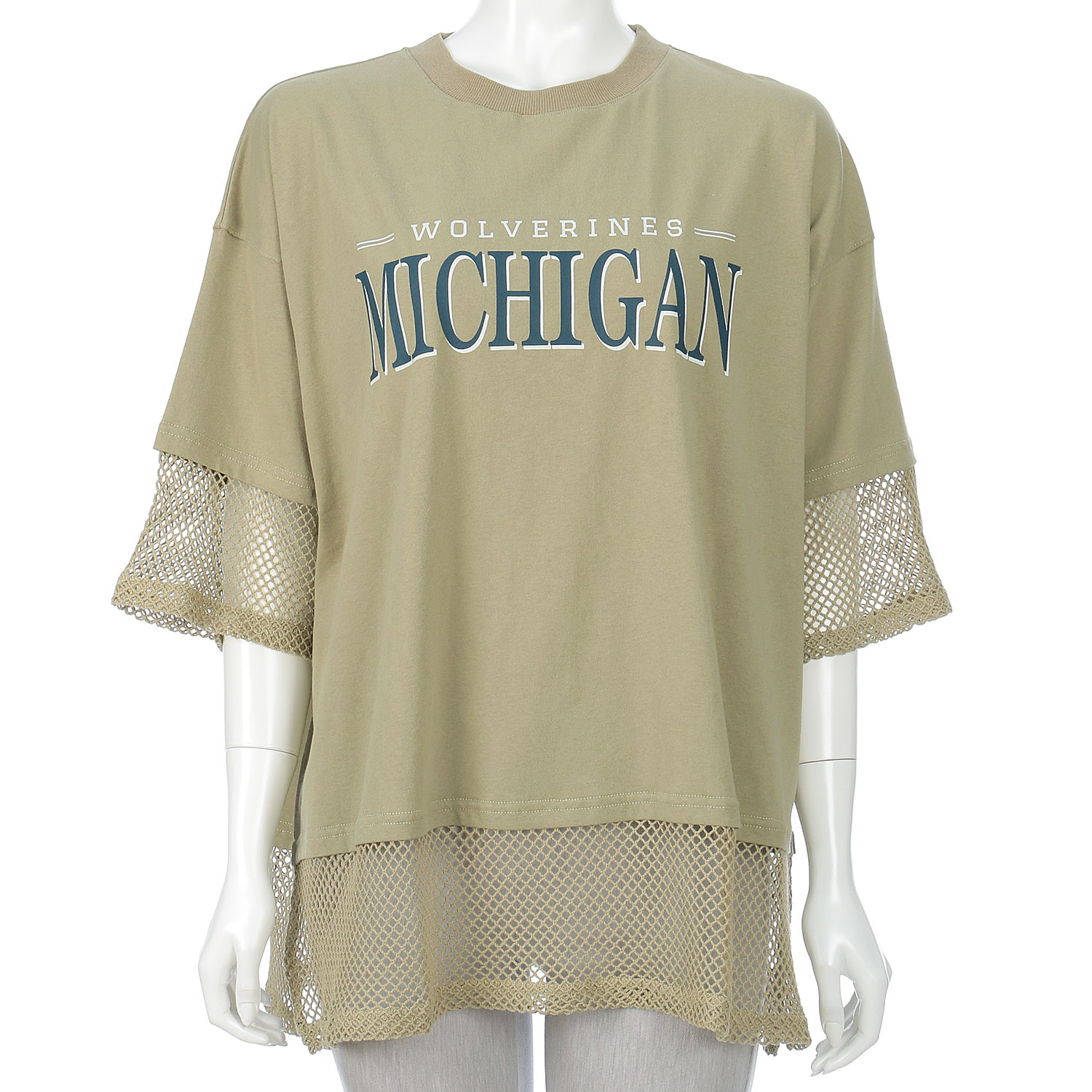 LUPILIEN メッシュ天竺レイヤードプルオーバー - 画像10