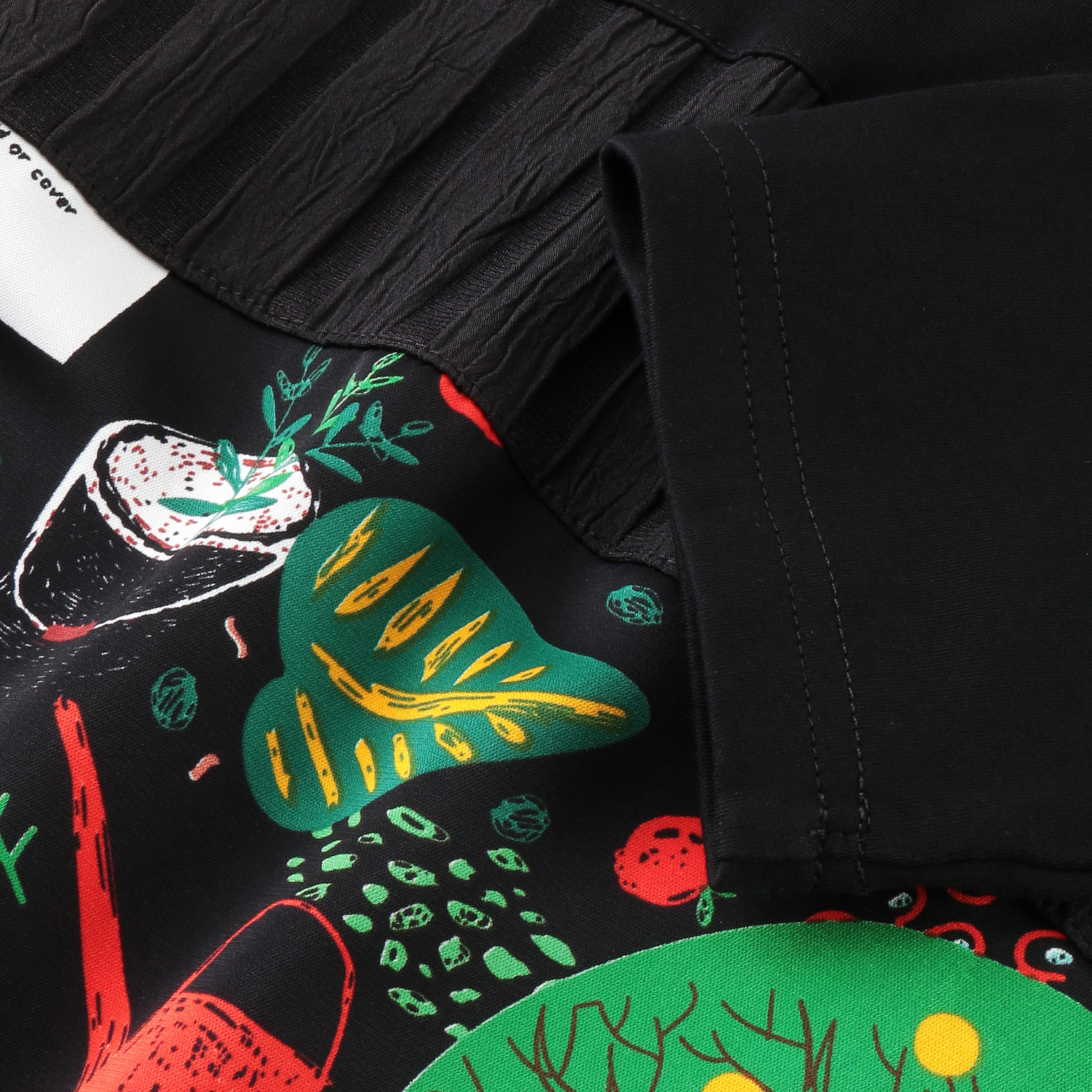 無地×プリント切替チュニック - 画像5