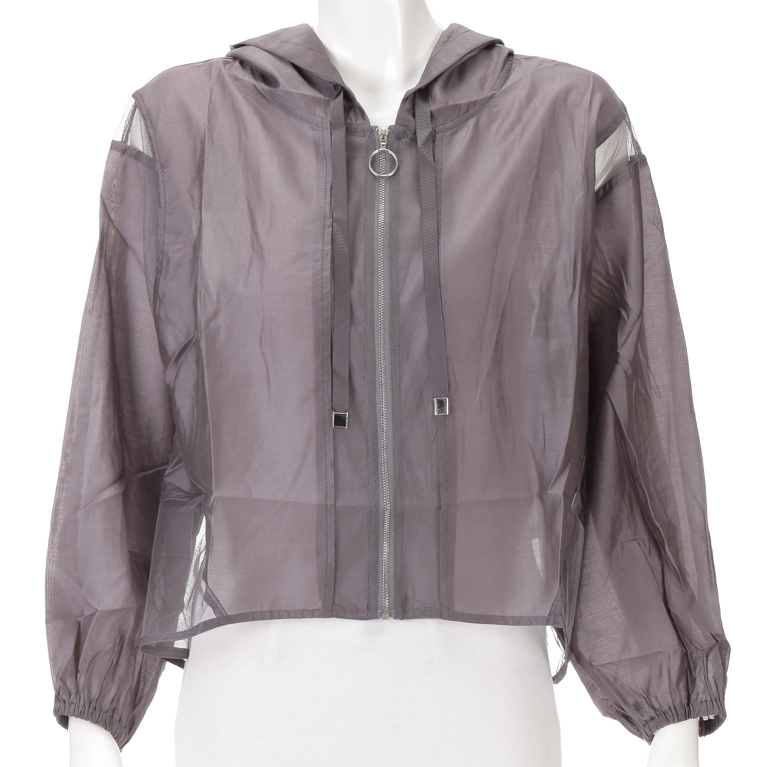 シアーデザインパーカー - 画像1