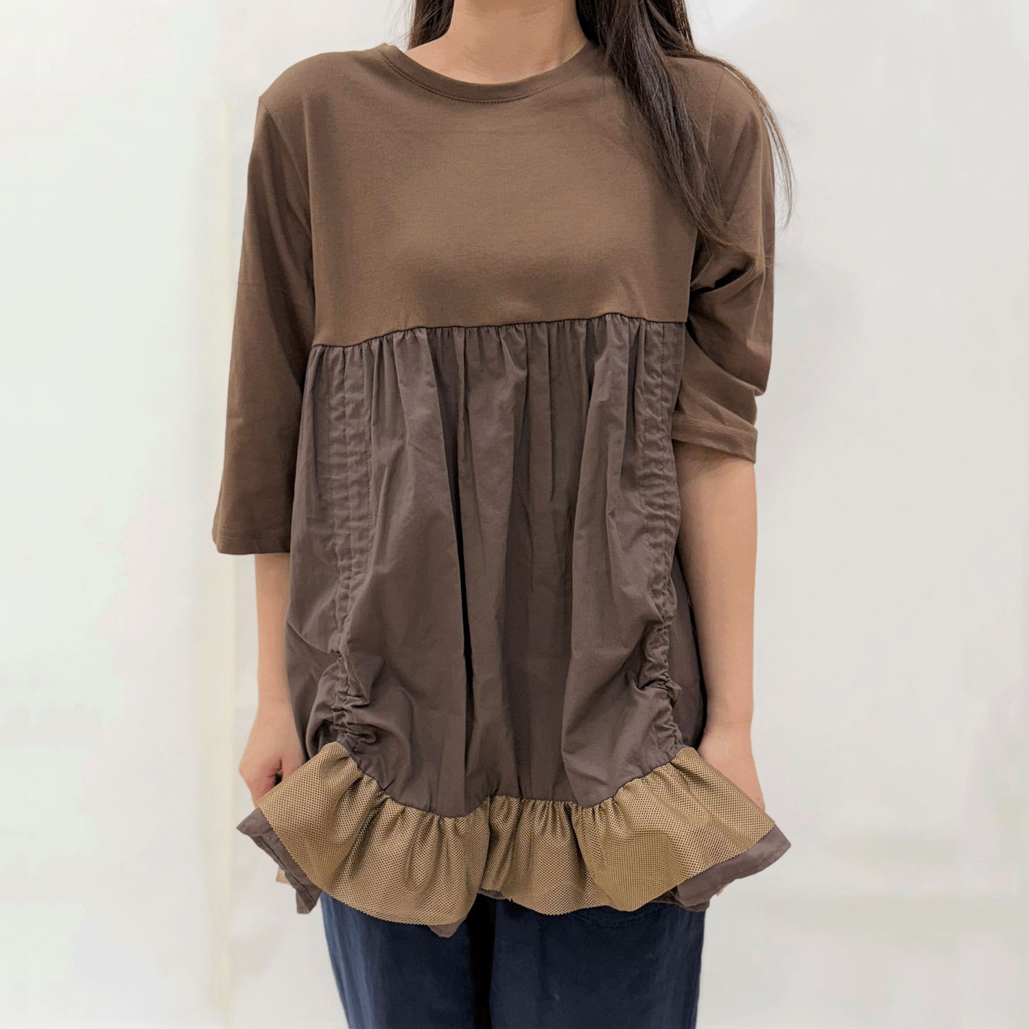 裾フリルチュニックカットソー - 画像8