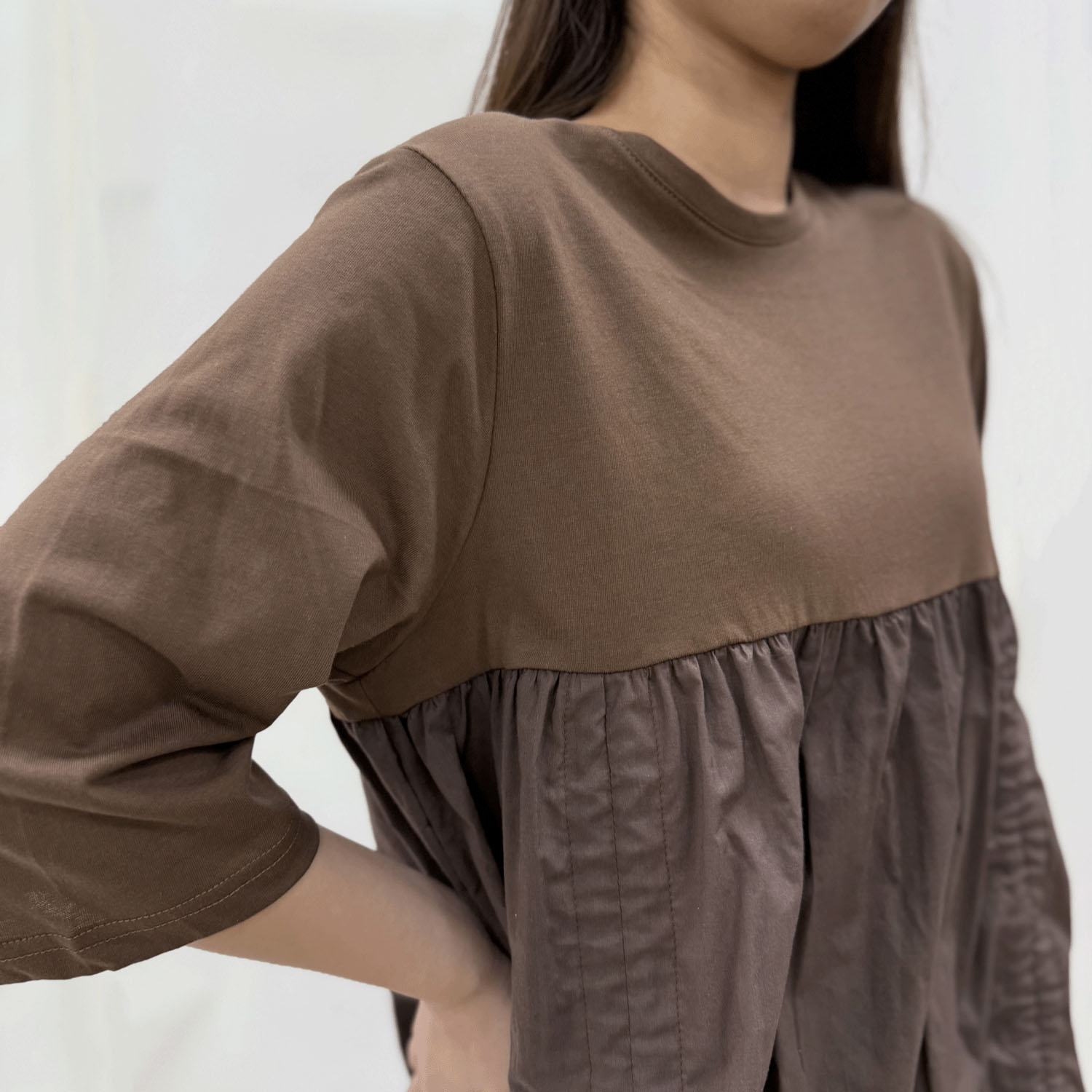 裾フリルチュニックカットソー - 画像10