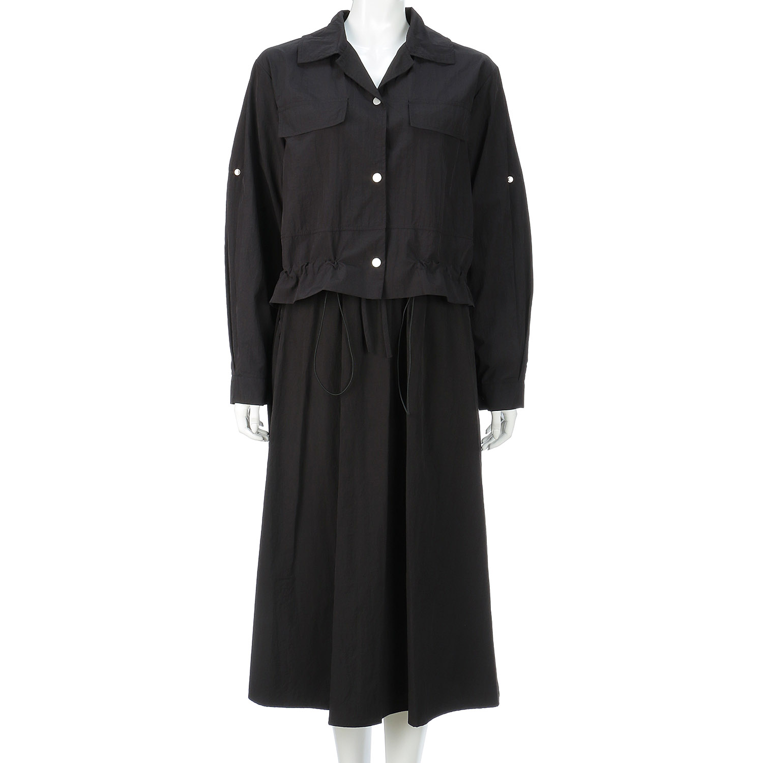 ワークジャケット＆フレアスカート セットアップ - 画像2