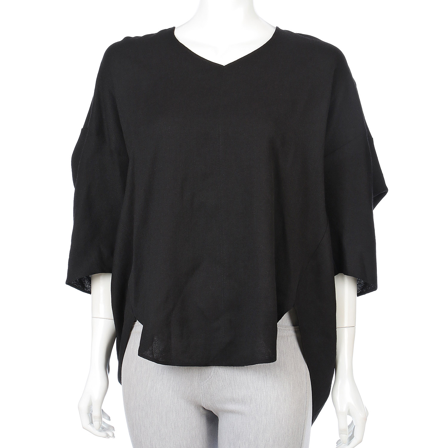 epidemique リネン混Vネックプルオーバー - 画像1