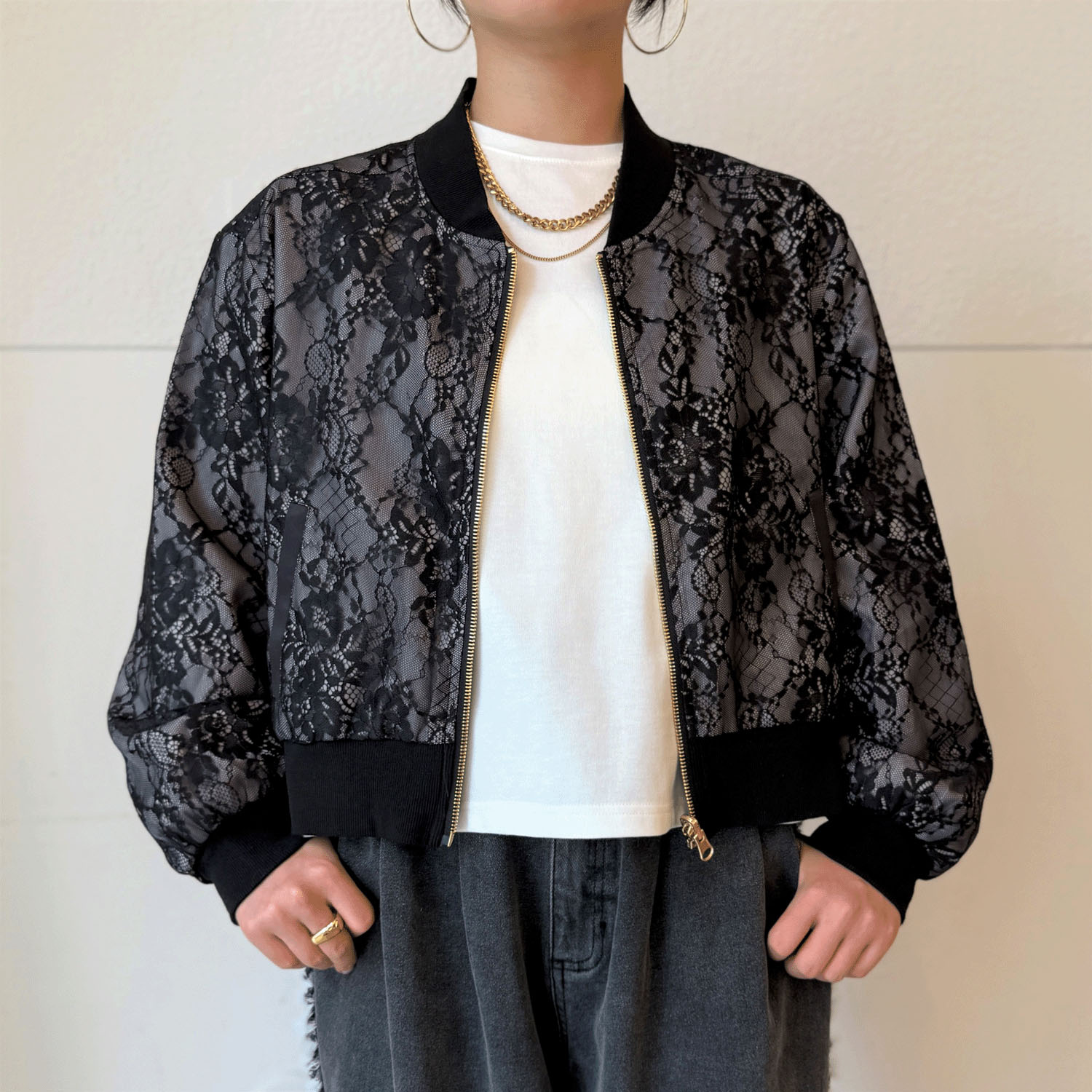 レースリバーシブルジャケット - 画像1