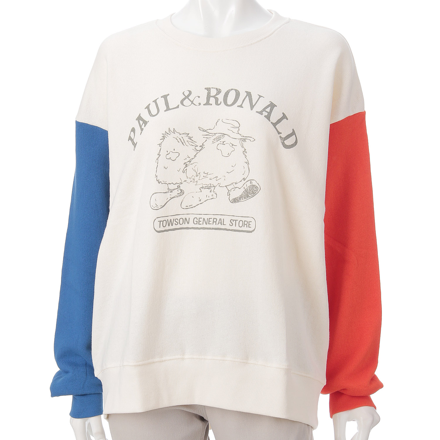 【新ブランド】CUBE SUGAR ガーゼ裏毛ロゴプリントプルオーバー - 画像5