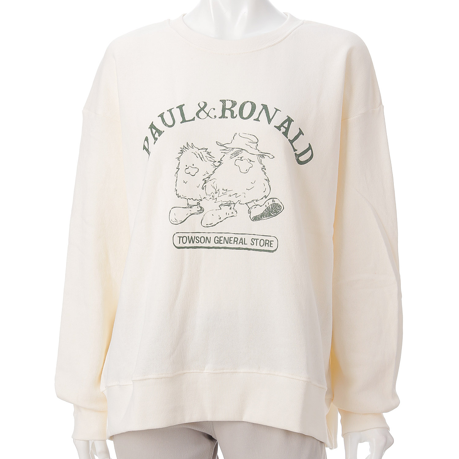 【新ブランド】CUBE SUGAR ガーゼ裏毛ロゴプリントプルオーバー - 画像6