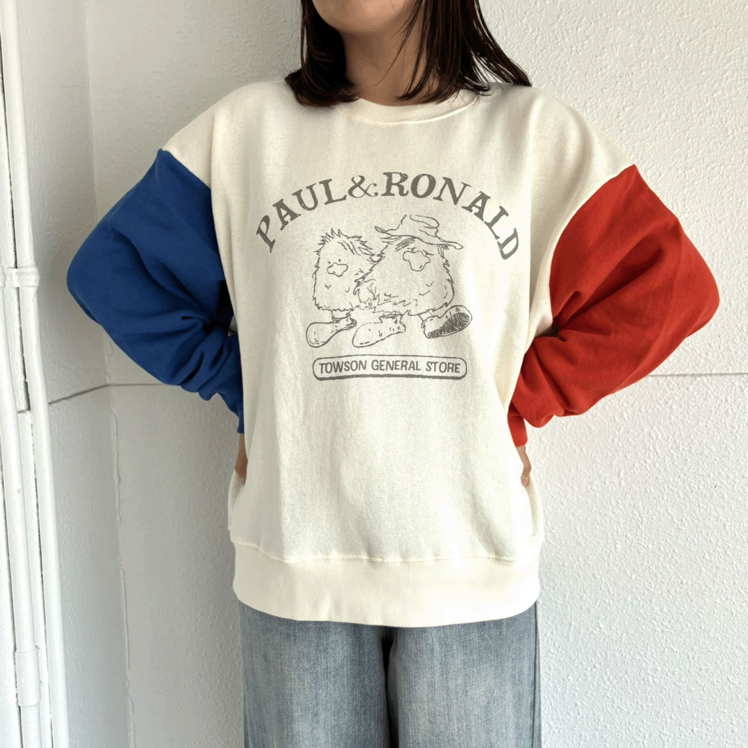 【新ブランド】CUBE SUGAR ガーゼ裏毛ロゴプリントプルオーバー - 画像1