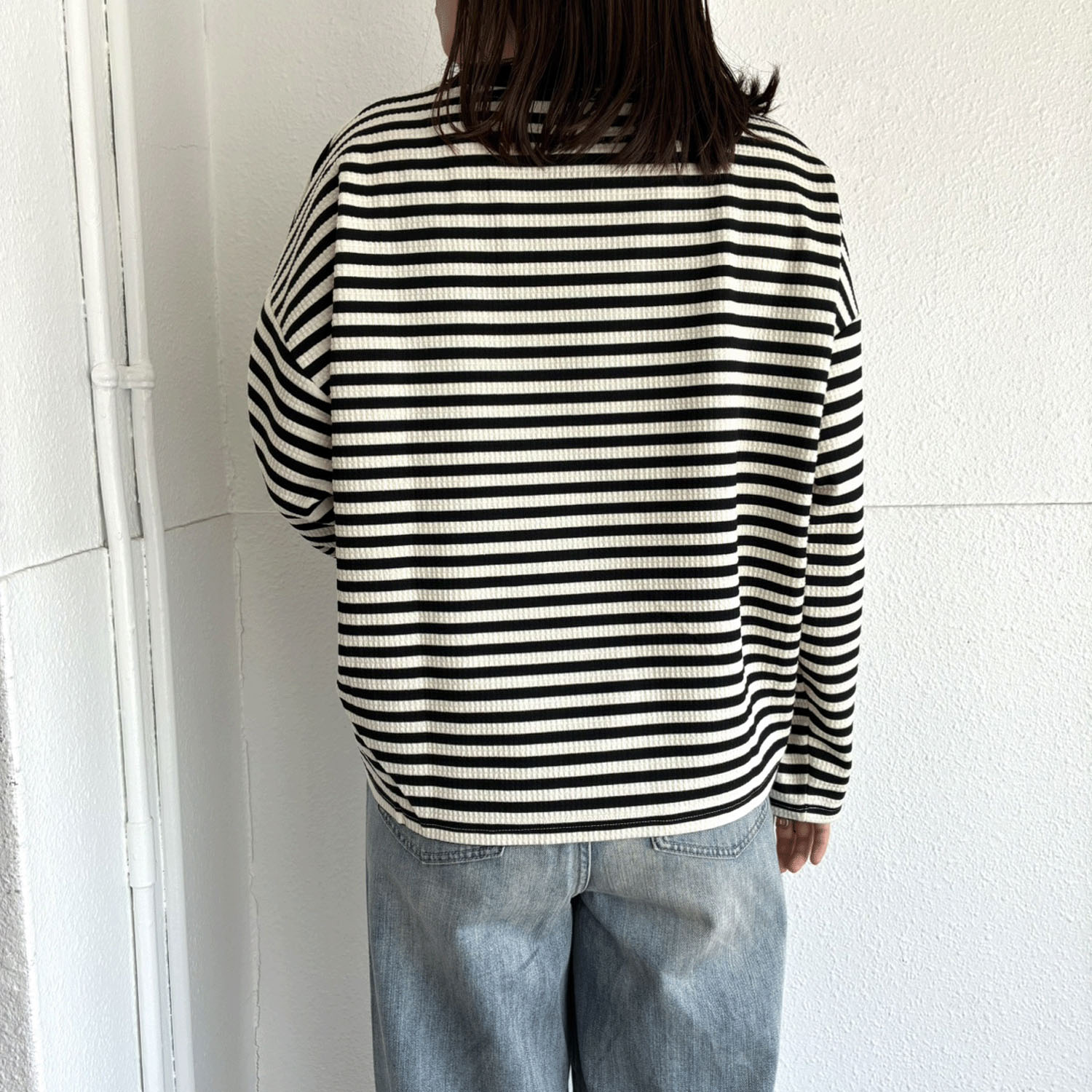 LUPILIEN ワッフル編みドロストプルオーバー - 画像10