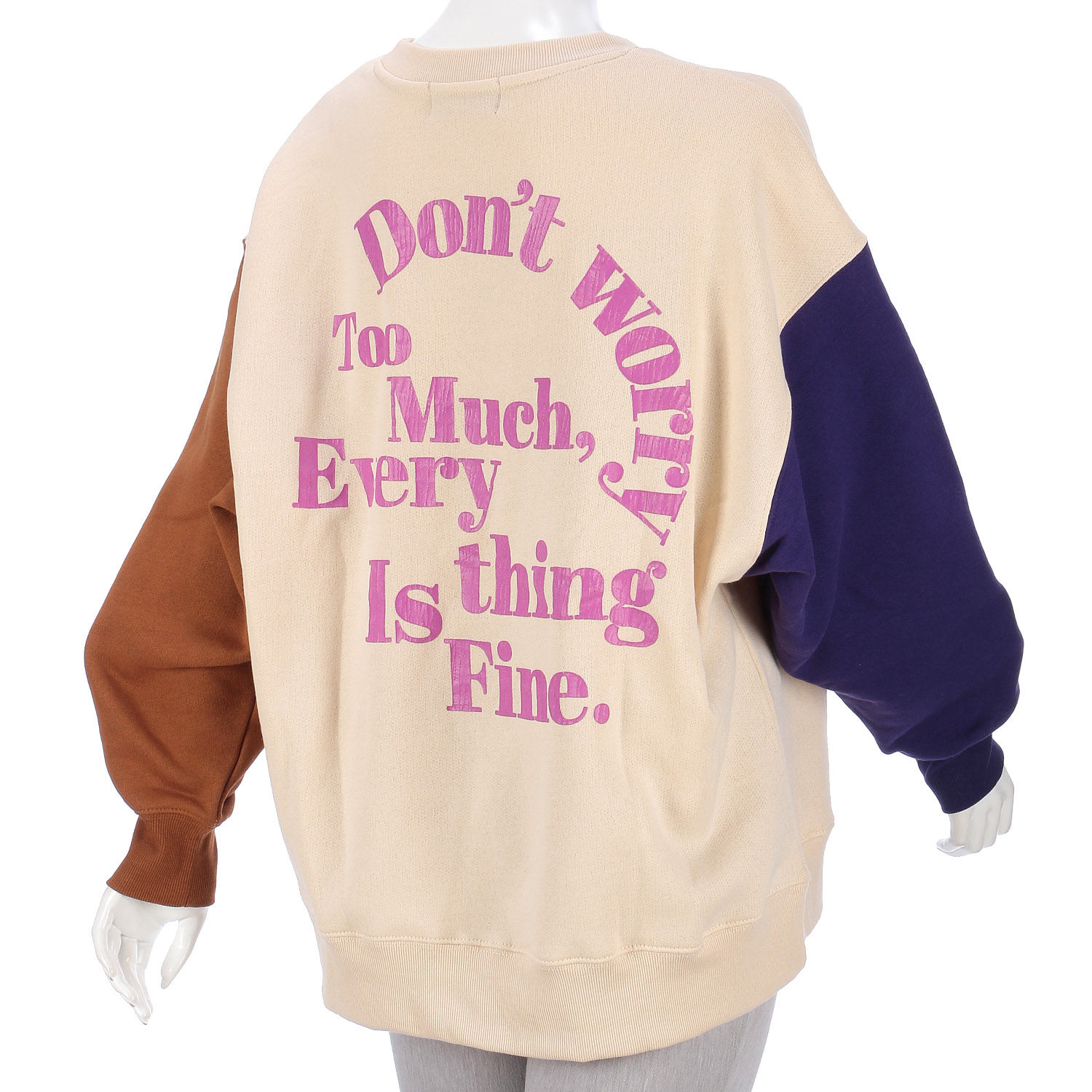 【新ブランド】CUBE SUGAR ガーゼ裏毛裏起毛スウェットビッグプルオーバー - 画像6