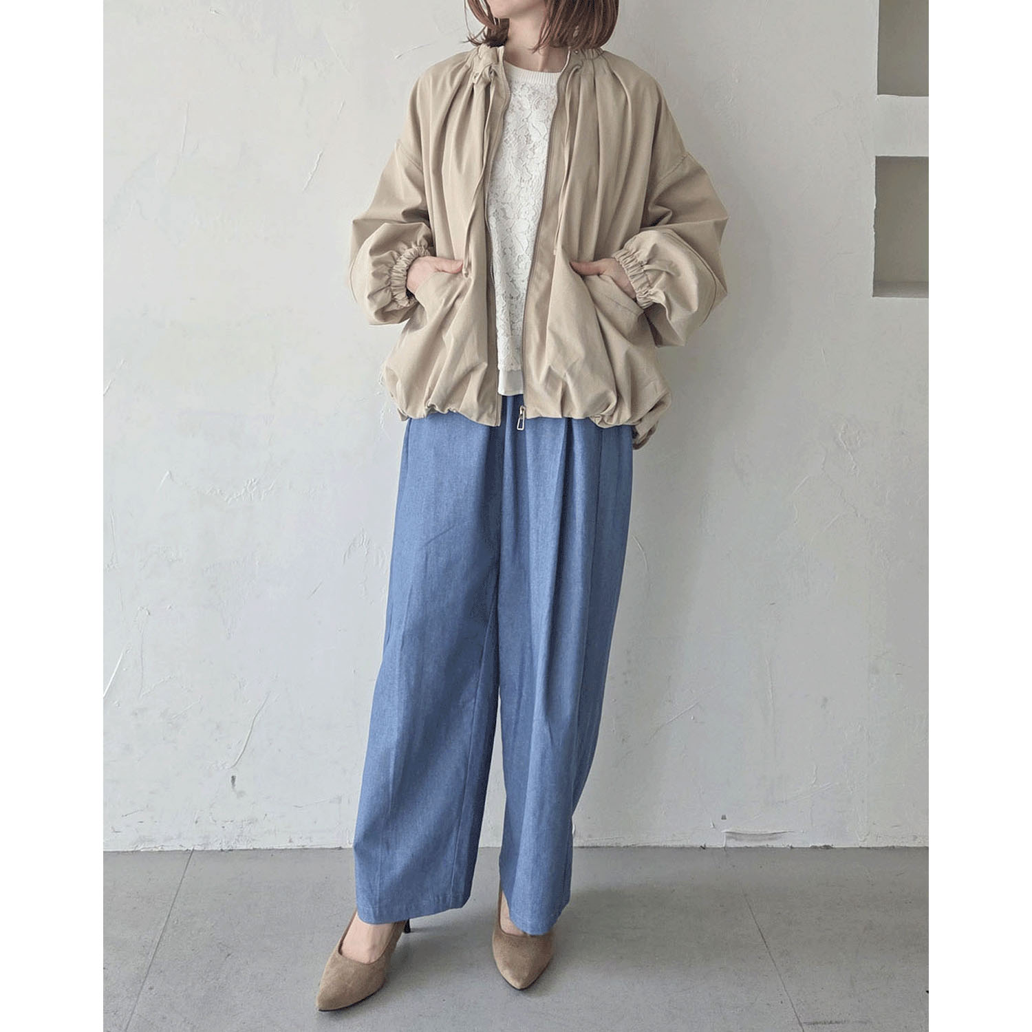 epidemique ギャザーネックブルゾン - 画像6