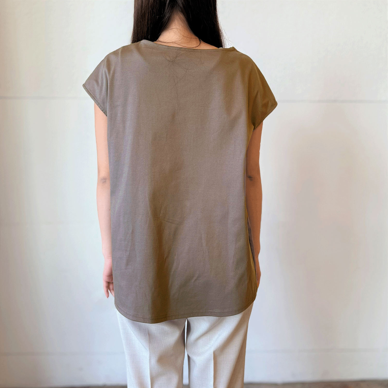 エッフェル塔柄ドロップ袖カットソー - 画像6