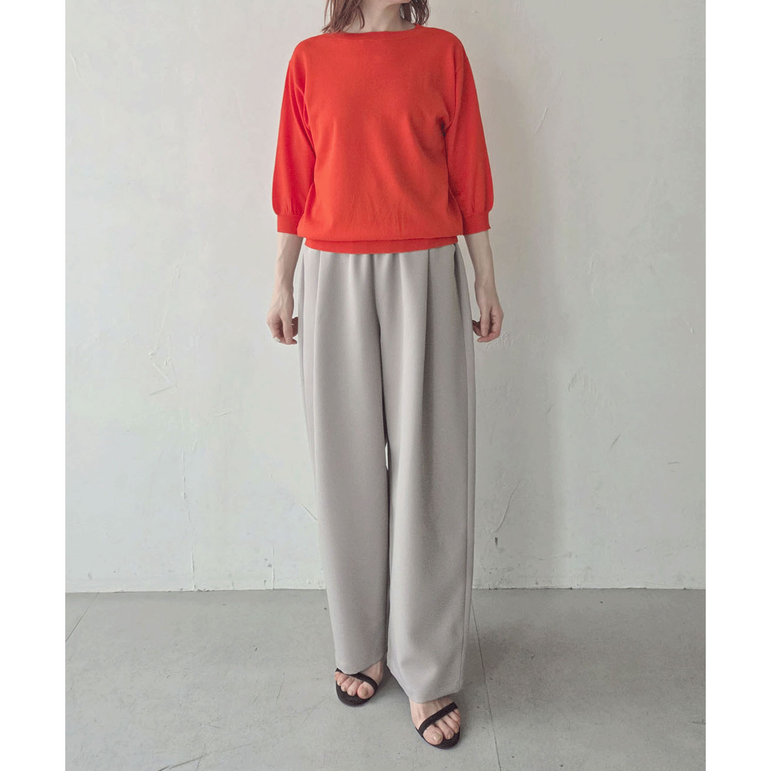 epidemique 6分袖ニットプルオーバー - 画像5