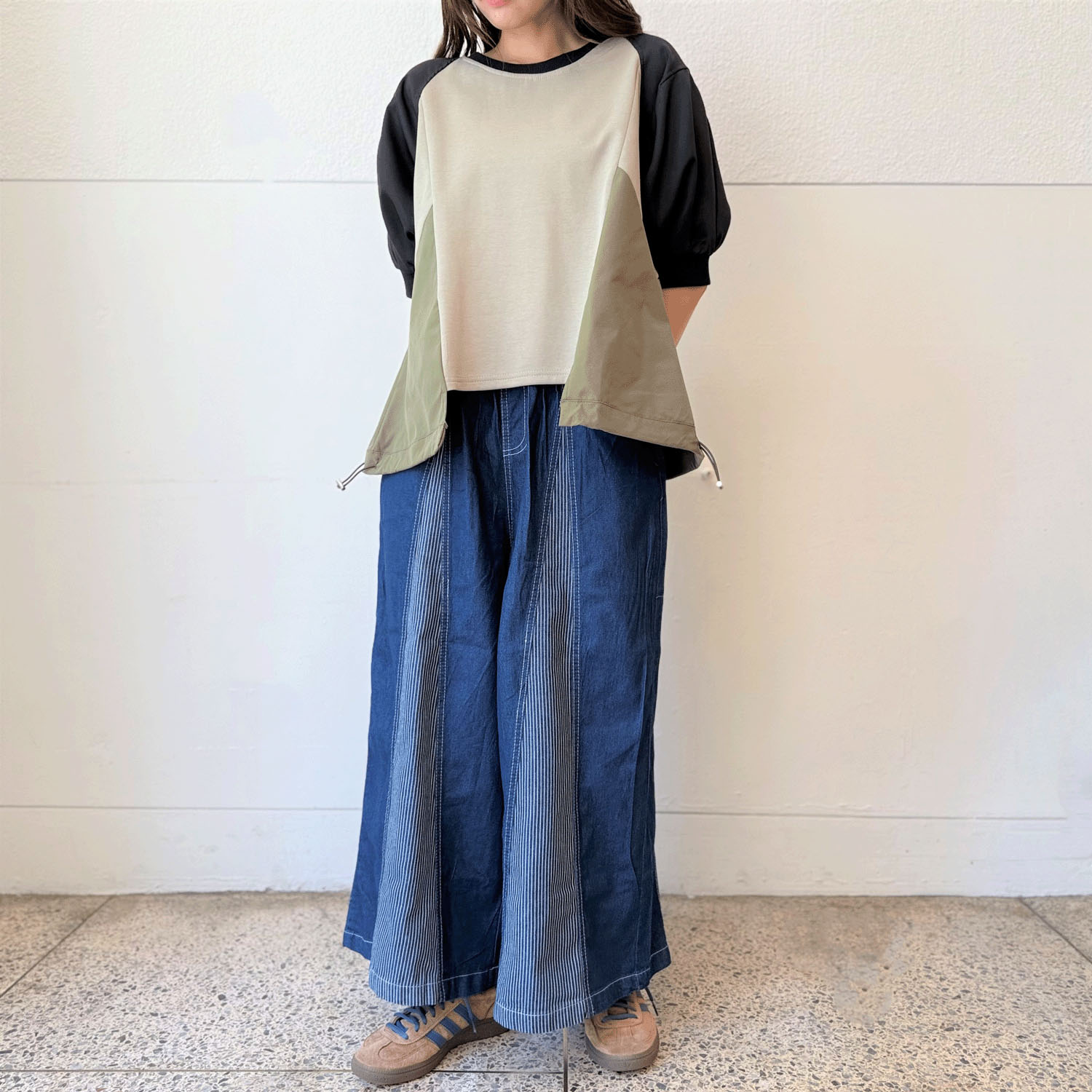 切替半袖プルオーバー - 画像1