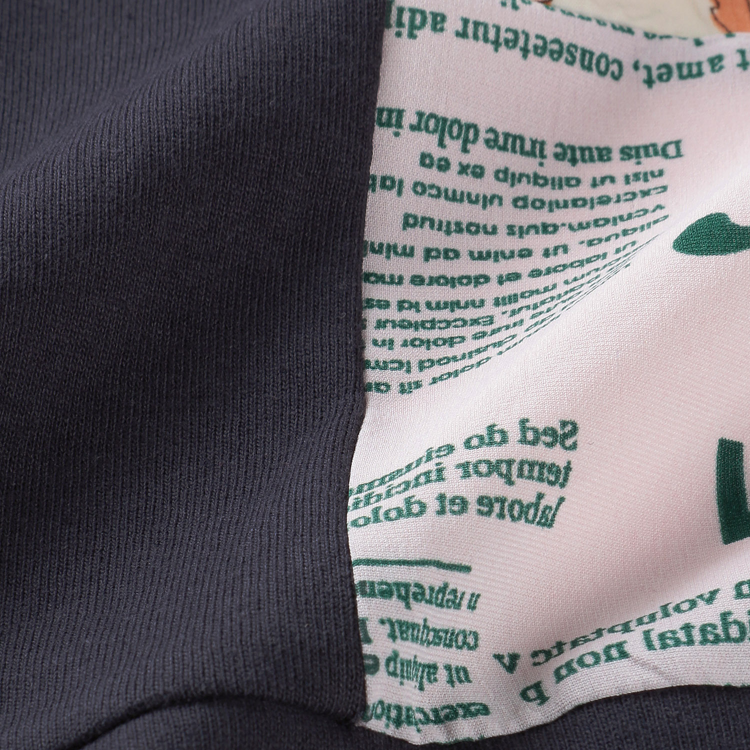 前身布帛プリントフレンチ袖プルオーバー - 画像9