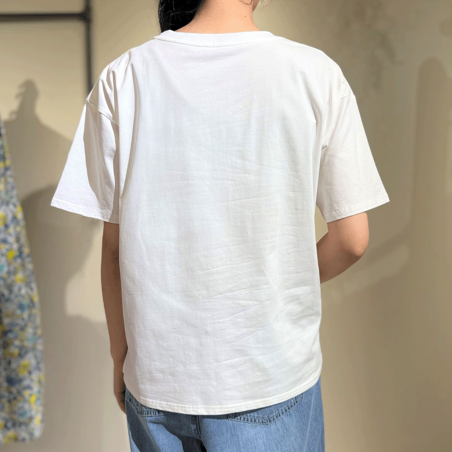 コード刺繍＆箔ペイントTシャツ - 画像8